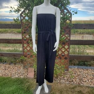 NWT Cosmic Beauty Black Tube Top Women's Jumpsuit Size Large